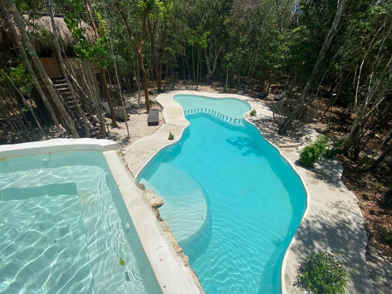 Aldea Maya-Ha Cabañas con cenotes Puerto Morelos Exterior foto